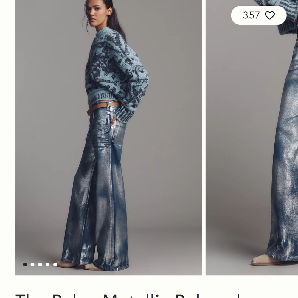 Anthro Jeans: new! Shimmer